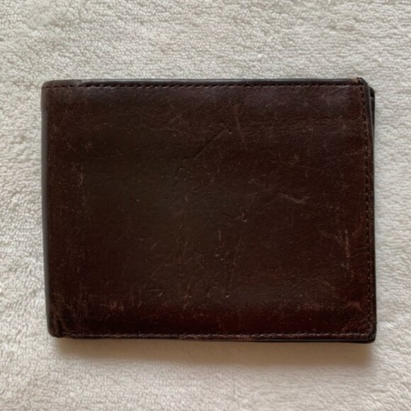 Poloralph Lauren Genuine Leatherdark Brown Men’s Wallet - Picture 2 of 6